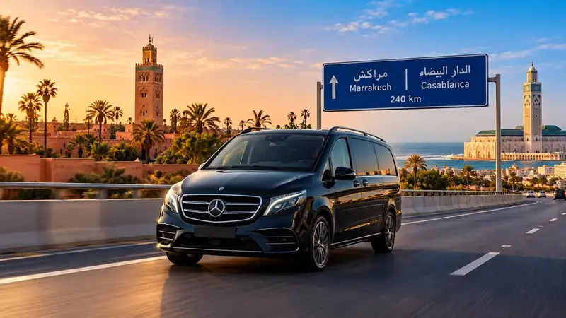 النقل بين مراكش والدار البيضاء